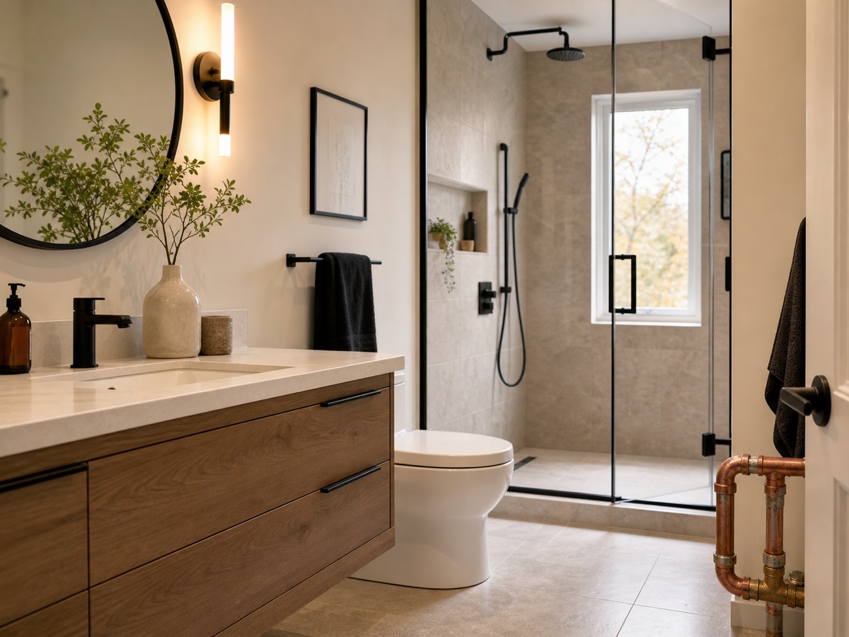 Rénovation de salle de bain et plomberie à Laval